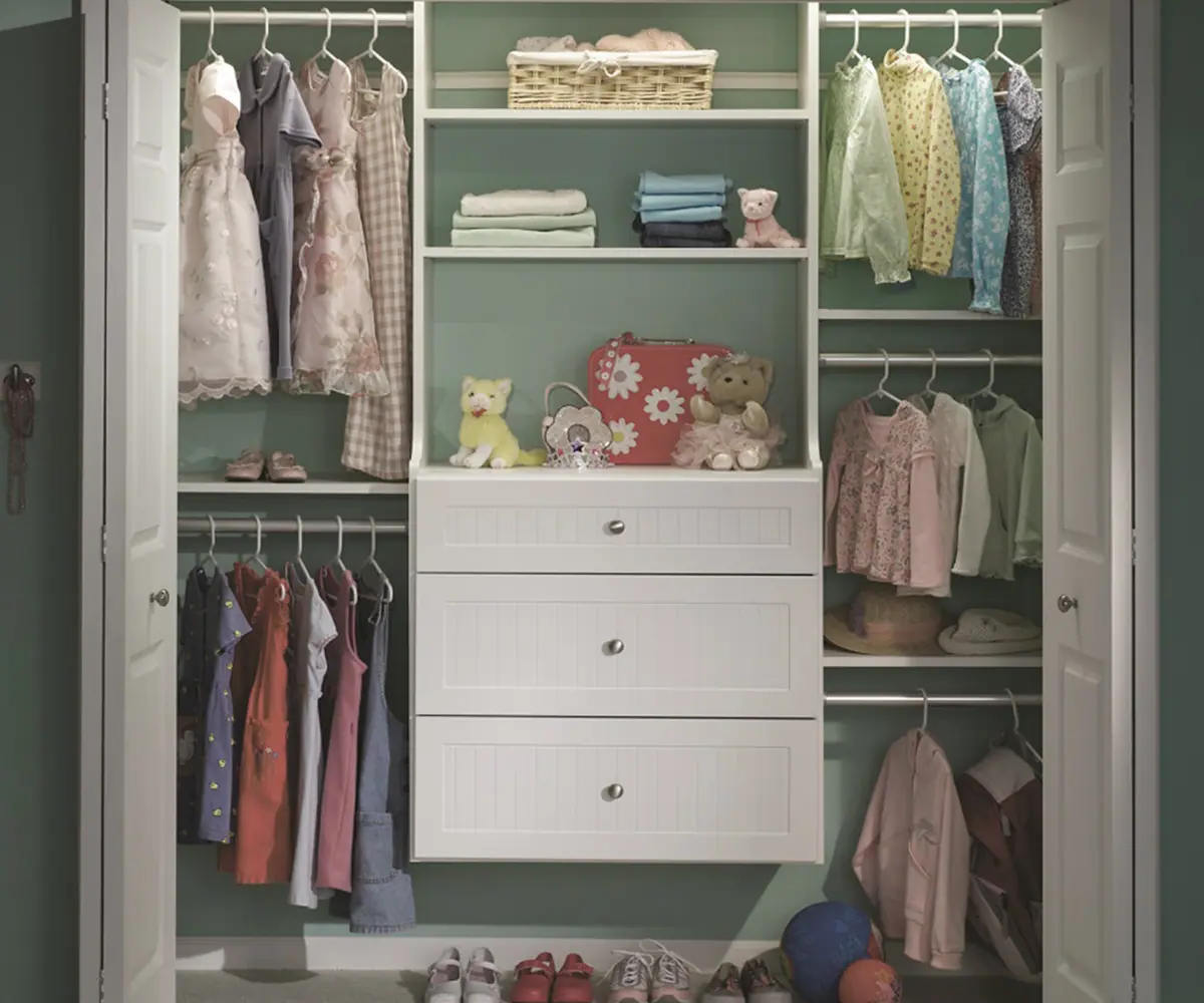 3d rendering minimal scandinavian wood walk in closet with wardr